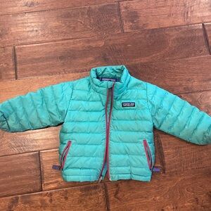 Patagonia Teal Puffer Jacket